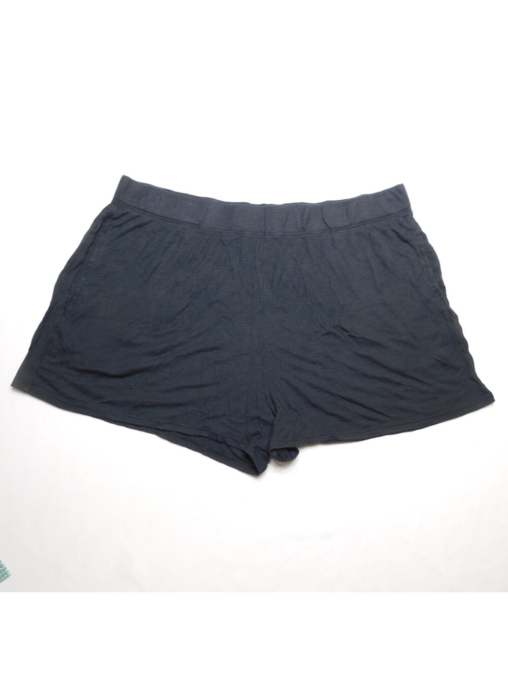 Joyspun Women Large Black Pajama Shorts Modal Stretch Ribbed Sleep Lounge Shorts